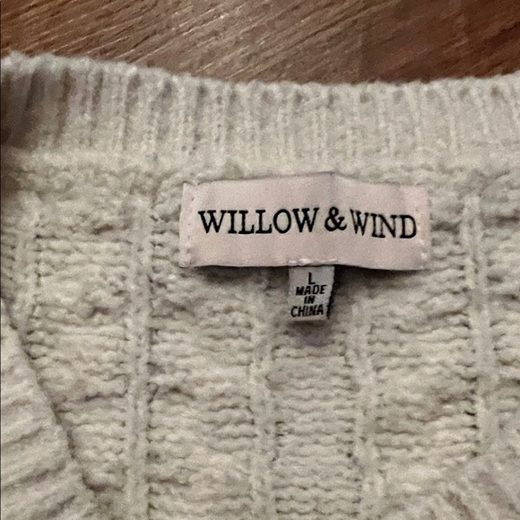 Elegant Cable Knit Cardigan Sweater - Cream - Picture 3 of 5